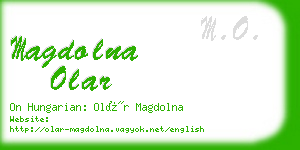 magdolna olar business card